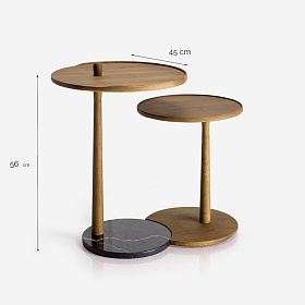 Приставной столик Igno с мраморным основанием