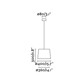 Люстра Gonga Simple черная