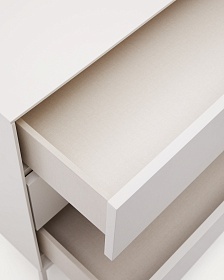 Vedrana Комод с 3 ящиками белый лак 110 x 75 см