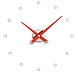 Настенные часы Rodon i 12 красный-хром