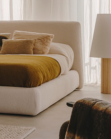 Кровать Martina со съемным чехлом из ткани букле для матраса 90 х 200 см