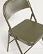 Складное кресло Aidana темно-зеленое металлическое