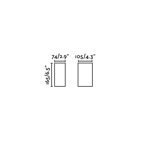 Уличное Blind бра белое 6W 3000K