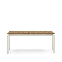 Canyelles Уличный раздвижной стол белый 180 (240) x 100 см