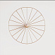 Бра Wheel 60 cm золотой + цоколь 10 cm золотой