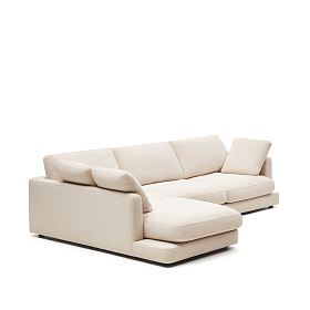 Gala 4-местный диван с левым шезлонгом бежевый 300 см