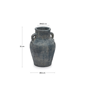 Blanes терракотовая ваза синего цвета 30,5 см