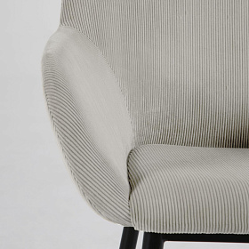 4 стула Konna (комплект) светло-серый вельвет