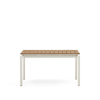 Canyelles Уличный раздвижной стол белый 140 (200) x 90 см