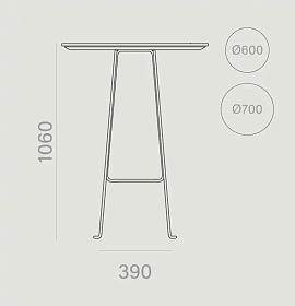 Высокий столик Nook Ø70