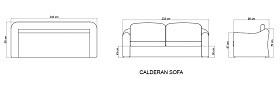 Диван Calderan WHITE WASH 