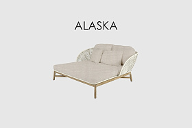 Уличная кровать Alaska NATURAL TEAK