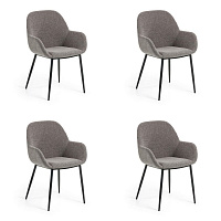 4 стула Konna (комплект) серый