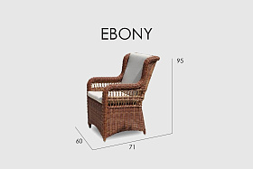 Обеденное кресло Ebony RED PULUT