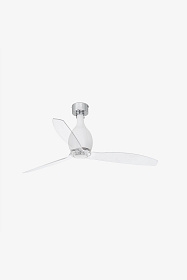Матово-белый / прозрачный потолочный вентилятор Mini Eterfan