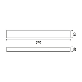 Настенный светильник Via EVO 570 25W 4000K белый DALI