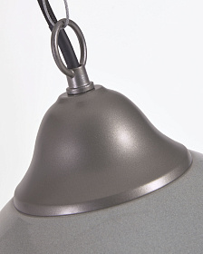 Подвесной светильник Neus из металла серого цвета