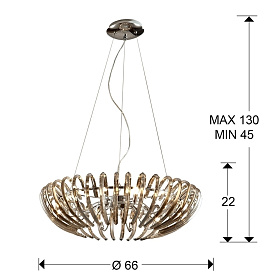 Люстра Ariadna 12L шампань DIMABLE