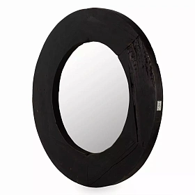 Зеркало круглое Corla черное