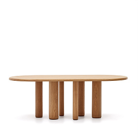 Mailen Овальный стол из шпона ясеня с натуральной отделкой Ø 220 x 100 см
