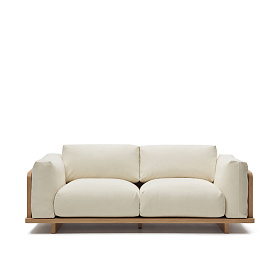 Oaq Трехместный диван бежевого цвета 225 см