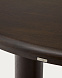 Mailen Круглый стол из шпона ясеня с темной отделкой Ø 120 см