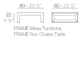 Столик Frame 60x60 см