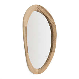 Selem Зеркало в деревянной раме с натуральной отделкой 60 x 107 см