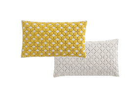 Подушка Silai Yellow - White 60x35