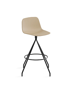 Барный стул Maarten Swivel Counter Stool Base пластиковая низкая спинка