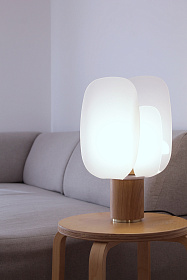 Настольная лампа 40 см Ophelia White
