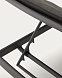 Алюминиевый шезлонг Marcona окрашенный в черный цвет