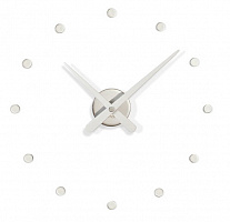 Настенные часы Rodon Mini L хром-белый