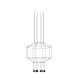 Подвесной светильник Wireflow восьмиугольный 0301