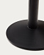 Esilda Стол из меламина с натуральной отделкой и черной металлической ножкой 70 x 70 x 70 см