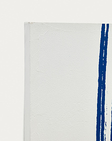 Sagaro Абстрактное полотно в бело-голубых тонах 80 x 100 см