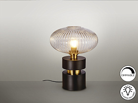 Настольная лампа Norma 1L черный / латунь