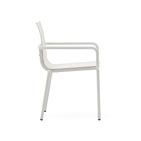 Galdana Штабелируемый садовый стул из белого алюминия