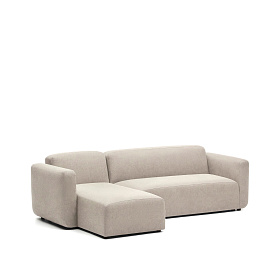 Neom Модульный диван с правым/левым шезлонгом бежевого цвета 263 см