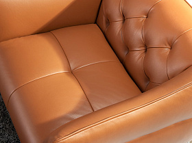 Трехместный диван 6169/KF150-3P с обивкой из кожи