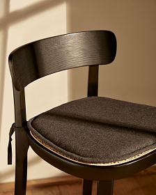Romane Подушка для стула темно-серого цвета 43 x 43 см