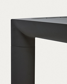 Culip Алюминиевый уличный стол с порошковым покрытием серого цвета 180 x 90 см