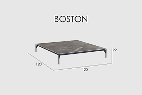 Журнальный столик Boston CARBON MATTE керамика