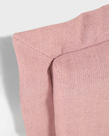 Изголовье из льняной ткани розового цвета Tanit со съемным чехлом 106 x 106 см