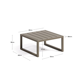 Comova Столик для улицы из зеленого алюминия 60 x 60 см