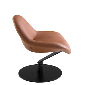 Кресло поворотное 5116/SF991 коричневое из экокожи