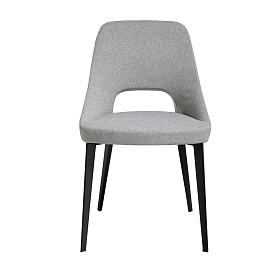 Обеденный стул A203 /4101 серый тканевый на металлических ножках