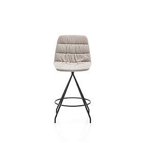 Барный стул Maarten Swivel Counter Stool Base высокая спинка с мягкой обивкой