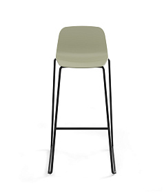 Барный стул Maarten Sled Bar Stool Base пластиковая низкая спинка