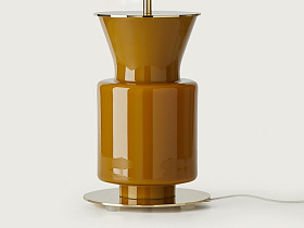 Настольная лампа Ponn золотой металл, белый абажур 801011/36